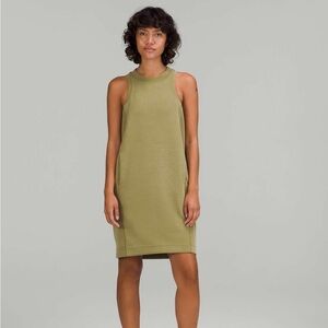 Lululemon Softstreme Back In Action Dress in Bronze Green Size 8